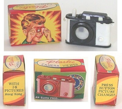 #ad Novelty Camera Viewer Toy in Box 1950#x27;s Vintage Original Picture Change Movie $162.65