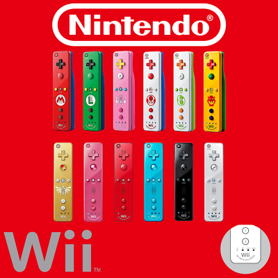 #ad Official Wii Remote Nintendo Wiimote Motion Plus Inside 👾 Wii U OEM Controller $26.99