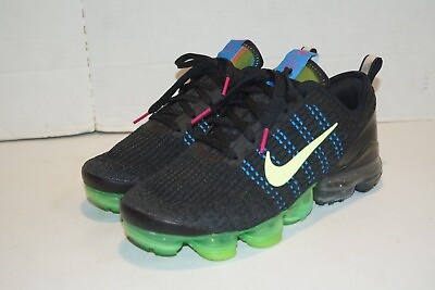 #ad Nike Air VaporMax Flyknit 3 Boys Size 7Y Black Athletic Shoe Sneakers DD9718 001 $49.99