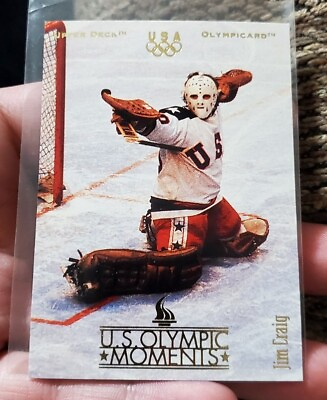 #ad 1996 Upper Deck Olympicard Jim Craig #68 Vintage Hockey USA Olympics Card $4.00