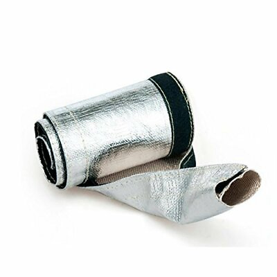#ad 6Ft Metallic Heat Shield Thermal Insulation Sleeve Wire Hose Protect Cover $10.99