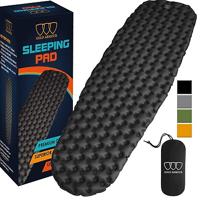 #ad Camping Sleeping Pad Waterproof Inflatable Sleeping Mat Inflating Camping Pads $20.99