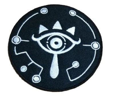 #ad The Legend of Zelda Sheikah Eye 3 1 2quot; Tall Embroidered Iron PATCH $4.99