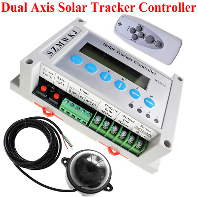 #ad DC12V 24V Electronic Dual Axis PV Solar Tracking LCD Solar Tracker Controller IG $7.99