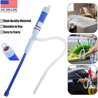 #ad Electric Liquid Transfer Pump Portable Battery Operated Water Fuel Siphon Pump $11.99