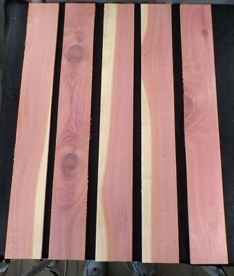 #ad Red Cedar Boards 24quot; x 2quot; x 1 4quot; Thin Wood 5pcs. Smells Great $10.88