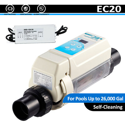 #ad EC20 Saltwater Chlorinator Complete System with 26k Gallon Max Cell $438.65