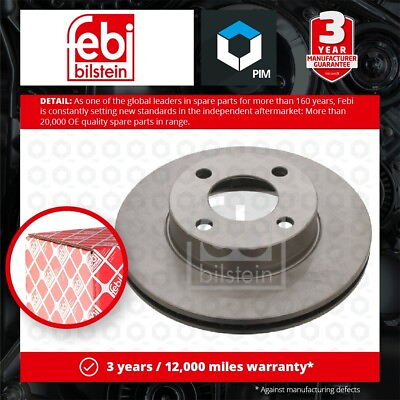 #ad 2x Brake Discs Pair Vented fits AUDI 80 B4 2.6 Front 92 to 96 ABC 256mm Set Febi GBP 48.65