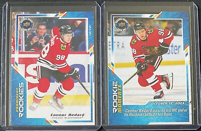 #ad 2 Connor Bedard 2024 Upper Deck National Hockey Card Day RC Cards #1 amp; #31 $9.99