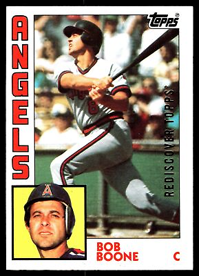 #ad Bob Boone California Angels 1984 Topps #520 2017 Rediscover Gold Buyback $3.99