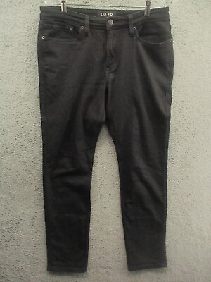 #ad DU ER L2X Slim Fit Jeans Black Denim Men#x27;s Size 35x31 $44.99