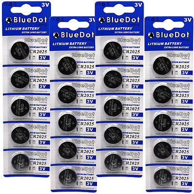#ad 20 CR2025 CR 2025 DL2025 BR 2025 3 Volt Lithium Button Cell Battery USA US Ship $5.79