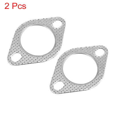 #ad 2pcs 2.1#x27;#x27; Inner Dia 2 Bolts Gasket for Exhaust Manifold Downpipe $8.69