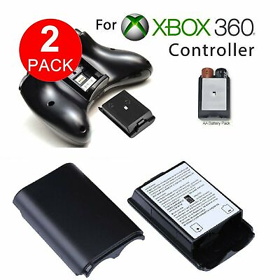 #ad 2PCS AA Battery Back Cover Case Shell Pack For Xbox 360 Wireless Controller USA $3.79