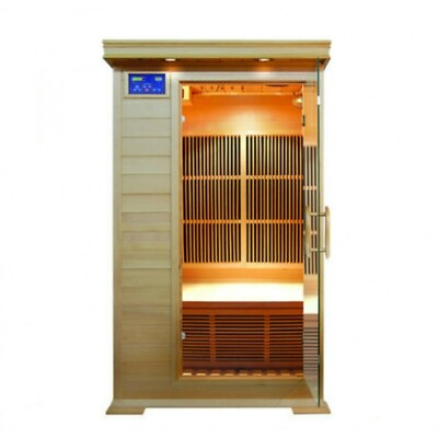 #ad Indoor Infrared Sauna Far Carbon Heating Panels Low EMF Canadian Hemlock Radio $2098.10