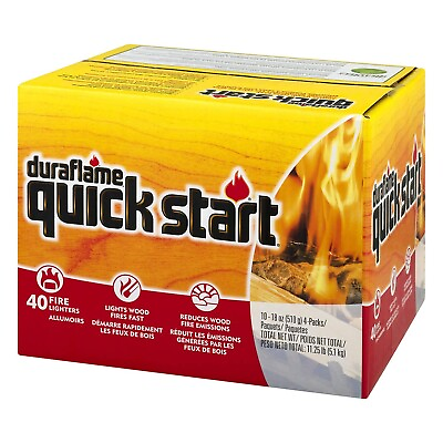 #ad duraflame Quick Start Firelighters 10 4 packs $27.68