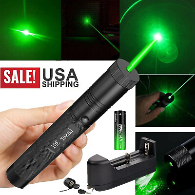 5000Miles 532nm Green Laser Pointer Rechargeable Pen Visible Beam Light Lazer $12.88