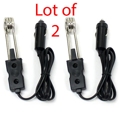 #ad 2 pack 5quot; 12V Water Heater Boiler Element Portable Immersion Car Coffee Tea $11.99