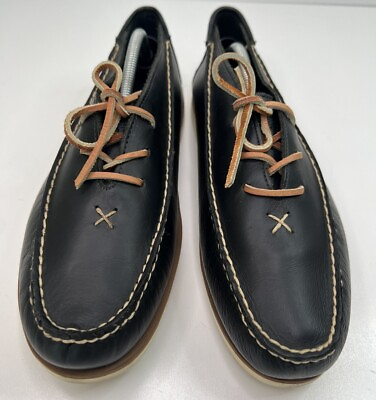 #ad Psyberia Achilles Low Oxford Black Leather Lace Up Vibram Soles Men#x27;s 12 Casual $45.00