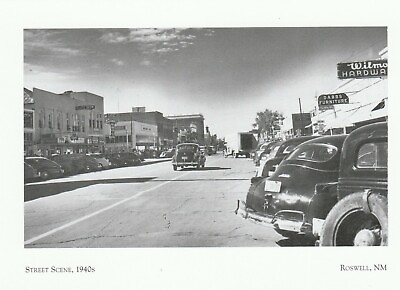 #ad *NM Postcard quot;How Roswell Looked Like in The 1940#x27;squot; Roswell NM {G12 S3} $4.62