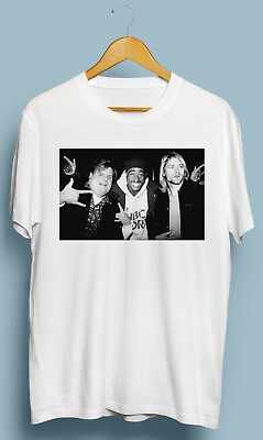#ad Vintage Tupac Chris Farley Kurt Cobain T shirt $16.99