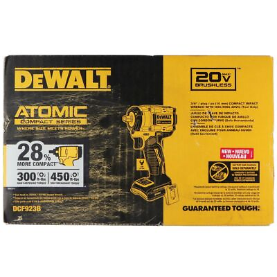 #ad DEWALT ATOMIC 20V MAX 3 8 in Cordless Impact Wrench TOOL ONLY DCF923B $175.95