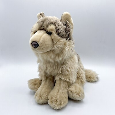 #ad Ganz Timber Wolf Webkinz Plush Signature Gray Brown Stuffed Animal Husky 10 inch $144.47