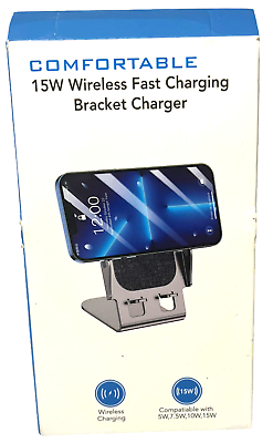 #ad COMFORTABLE 15W Wireless Fast Charging Bracket Charger $12.19