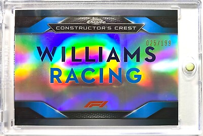 #ad 2023 Topps Chrome F1 Williams Racing Constructor#x27;s Crest Refractor#25 199 $74.39