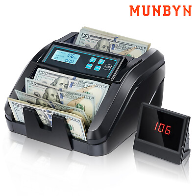 #ad MUNBYN Money Counter Machine Bill Counter UV MGIR Counterfeit Detection USD Only $75.99