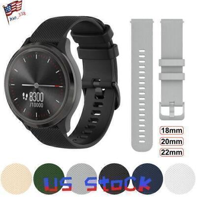 #ad 18mm Premium Watch Strap Silicone Watch Band Rubber Replacement Straps 20mm 22mm $9.69