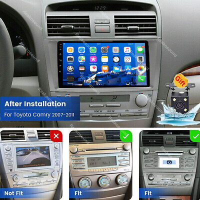 #ad For Toyota Camry 2007 2011 Fit Apple Carplay Android 13 Car Stereo Radio GPS Nav $99.99