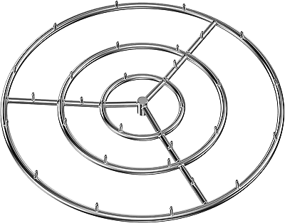 #ad 30 Inch round Stainless Steel Fire Pit Jet Burner Ring High Flame $152.99