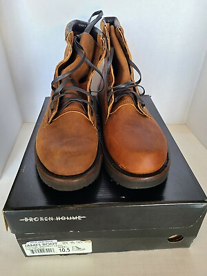 #ad Broken Homme James Boot Brown Trail Men#x27;s Size 10.5 NIB Made In California $189.98