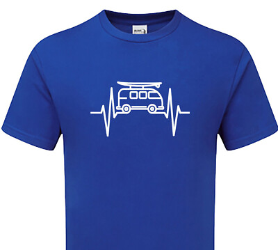 #ad Heartbeat CAMPERVAN Tshirt Mens Womens Camping Offensive Comedy Funny Joke Fun GBP 14.95