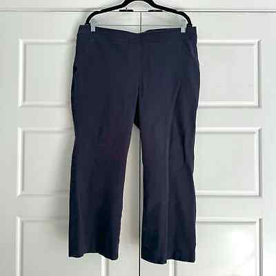 #ad Spanx Wide Leg Navy Blue Crop Pants XL $60.00
