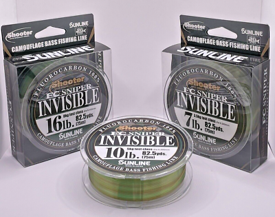 #ad Sunline Shooter FC Sniper Invisible Fluorocarbon Fishing Line $20.66