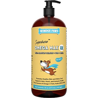 #ad Wonder Paws Fish Oil For Dogs Omega 3 For Dogs From Alaskan Salmon Cod amp; Kril $18.95