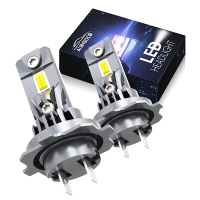 #ad H7 LED Headlight Bulb 2x High Beam 10000K 50000LM White Bulbs Bright Lamp CANBUS $44.99