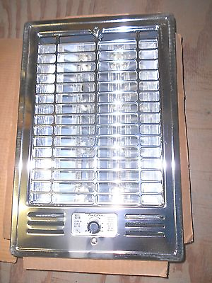 #ad NEW MID CENTURY RADIANT Wall HEATER 1500W 12quot; x 18quot; with Thermostat NUTONE 9358 $1495.95