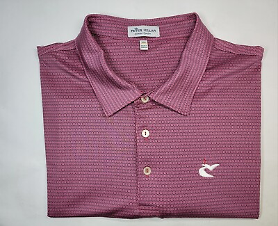 #ad Men#x27;s 2XL Peter Millar Summer Comfort Geometric All Over Pattern Golf Polo Shirt $35.98
