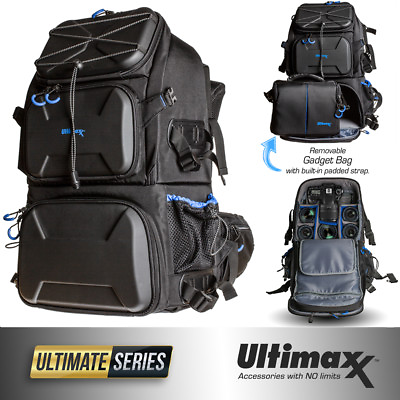 #ad Heavy Duty Deluxe Camera Professional Backpack with Removable Gadget Bag $98.95