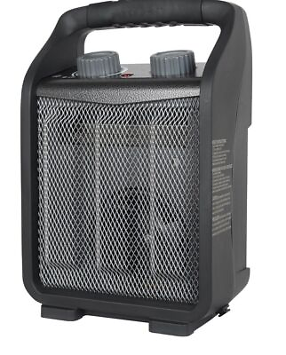 #ad Hyper Tough 1500W Utility Space Heater Black $30.00
