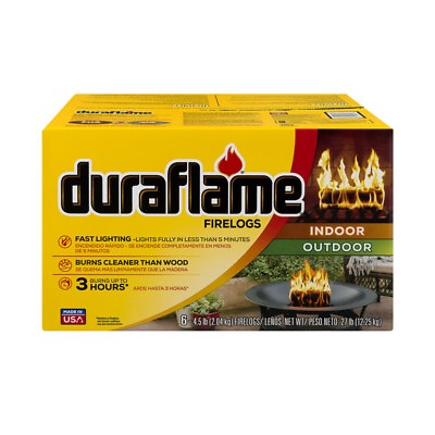 #ad Duraflame 06405 Indoor amp; Outdoor Wood Fire Log 3.75 H x 11.25 W x 3.75 D in. $43.81
