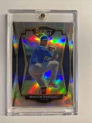 #ad Brailyn Marquez RC Panini Select Baseball Premier Level Silver Prizm Rookie Card $3.69