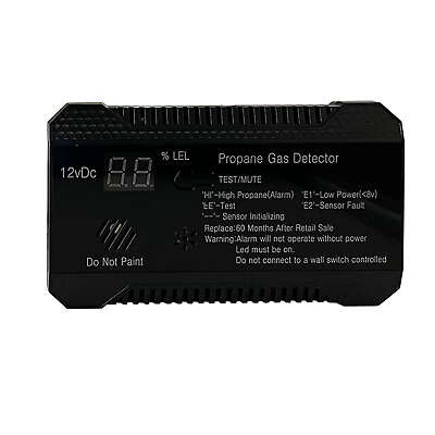 #ad RV Gas Detectors 85dB Alarm Propane Natural Gas Leakage Sensor Tester For Car $30.36