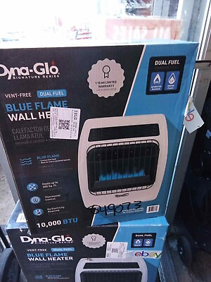 #ad Dyna Glo Signature Series Blue Flame Dual Fuel Vent Free Wall Heater 10000 BTU $129.00