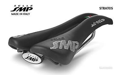 #ad NEW 2023 Selle SMP STRATOS Saddle : BLACK MADE IN iTALY $249.00