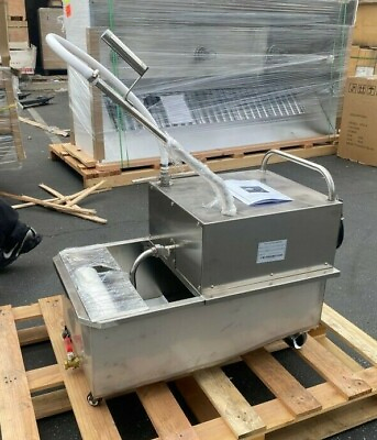 #ad NEW Portable Fryer Oil Filter Cart Machine Commercial Filtration System 110V $967.87