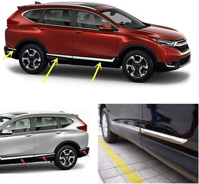 2017 2021 Fit For Honda CR V CRV Stainless Steel Door Side Body Molding Trim $38.99